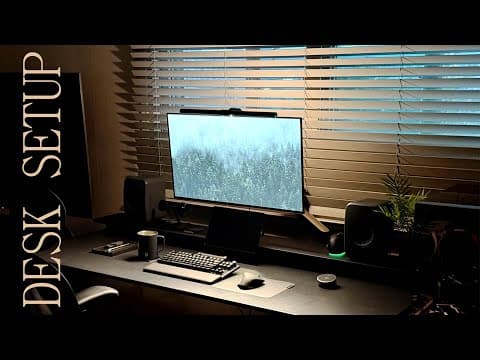 [Desk Setup] 정갈한 블랙 데스크 셋업과 선정리(ep.20)